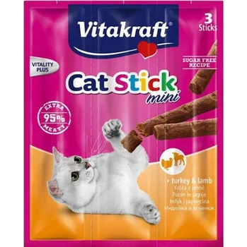 Vitakraft Cat Stick mini 3ks/18g krůt+jeh/20ks AKCE