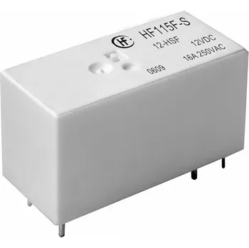 Relé relé do DPS Hongfa HF115F-S/012-HSF, 12 V/DC, 16 A, 1 spínací kontakt, 1 ks