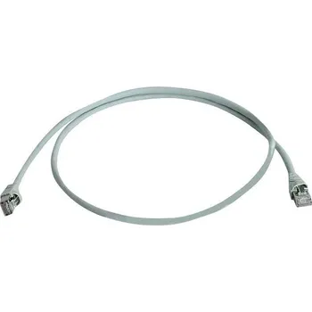 Datový kabel Telegärtner 100009117 RJ45 síťové kabely, propojovací kabely CAT 6A S/FTP 20.00 m šedá dvoužilový stíněný, s ochranou, samozhášecí 1 ks