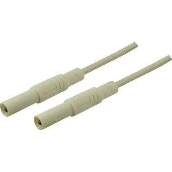 Měřicí kabel Hirschmann Test a Measurement MLS GG 200/2,5 bezpečnostní měřicí kabely lamelová zástrčka 4 mm lamelová zástrčka 4 mm 2.00 m bílá 1 ks