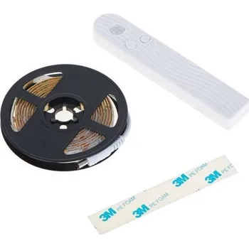 LED páska LED pásek 2m teplý bílý, pohybové čidlo, napájení USB/ 4xAAA