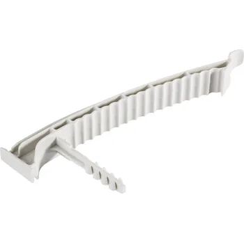 Organizace kabelů Jäger Direkt 700910 držák kabelu 700910 Průměr kabelového svazku (rozsah) 8 mm (max) pro zástrčnou montáž do zdiva, bez obsahu halogenů , bez silikonu, UV