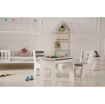 Vingo Dětský stolek a 2 židličky s šuplíky- šedá