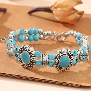 Náramek IZMAEL Náramek FL 38449 Tyrkysová KP38449