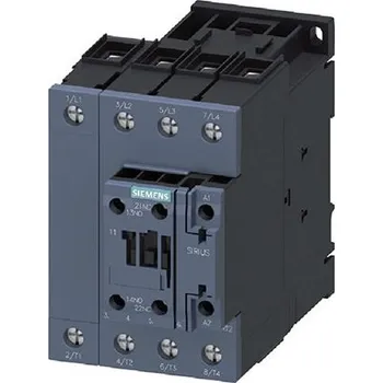 Zkoušečka 1NO plus 1NCStykač4 60 A400 V AC s 4NO kontakty, řada: Size S2, 3RT23 4PST