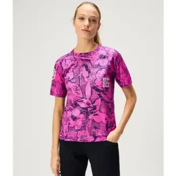 cyklistický dres Endura LTD Grid Floral dámský dres krátký rukáv Pink Pop vel. XL