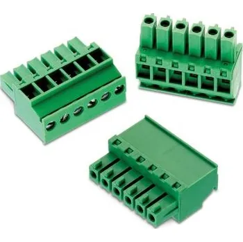 Elektrický konektor Svorkovnice PCB, řada: 3663, rozteč: 3.81mm, počet řad: 1, počet kontaktů: 6, orientace těla: Horizontální, Kabelová