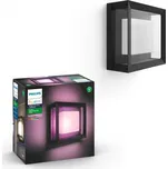 Philips Hue White & Color Amb. Econic Wandleuchte quadratisch, Schwarz, 1150lm (1743830P7)