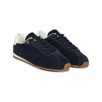 Dámské tenisky Tommy Hilfiger Sneakersy Th Bella Low Runner Suede FW0FW09189 Tmavomodrá 38