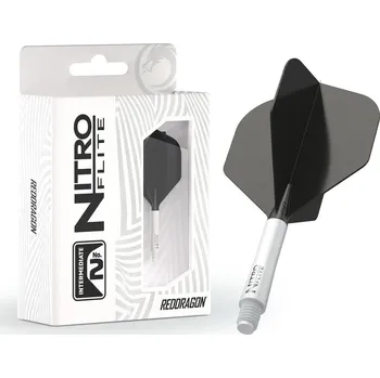 Příslušenství pro šipky Letky Red Dragon Nitro Flite White/Black Midi