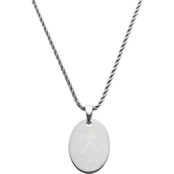 Náhrdelník BM Jewellery Náhrdelník s přívěskem ve znamení zvěrokruhu - Vodnář S389050
