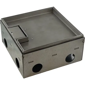 ASA 04003500002 VERSAFLOOR SCREED Podlahová krabice do betonu 150×150 mm, pro 4 moduly, nerez