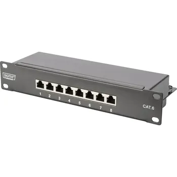 Switch Digitus DN-91608S 8 portů síťový patch panel 254 mm (10) CAT 6 1 U osazený