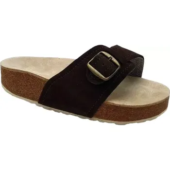 Dámská zdravotní obuv Korkové pantofle s vyměkčenou stélkou - tm.hnědé, vel. 36 - 42 vel. 39 - délka vnitřní stélky 26,4 cm