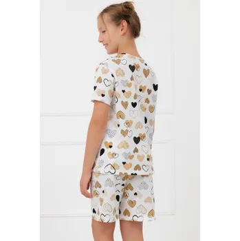 Dívčí oblečení Dívčí pyžamo Italian Fashion Ariela Ecru 8 let