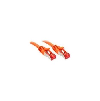 Datový kabel LINDY 47816 RJ45 síťové kabely, propojovací kabely CAT 6 S/FTP 30.00 m oranžová 1 ks