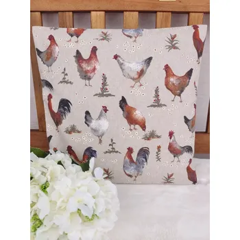 Povlak na polštářek Povlak na polštář 40 x 40 cm – Velikonoční kohoutci | Ruční výroba
