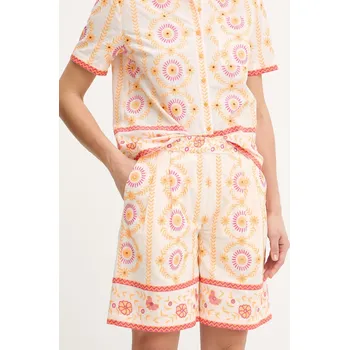 Pánské kraťasy Bavlněné šortky Twinset 261LB2TEE oranžová 22X, vel. S