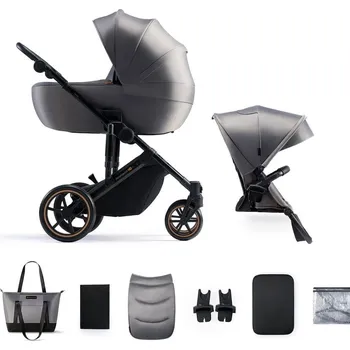 Kočárek Kinderkraft Prime 2 2v1 2023 Shadow Grey