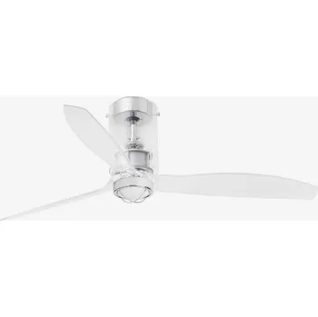 MINI TUBE FAN M LED, transparentní, stropní LED ventilátor s DC motorem - FARO