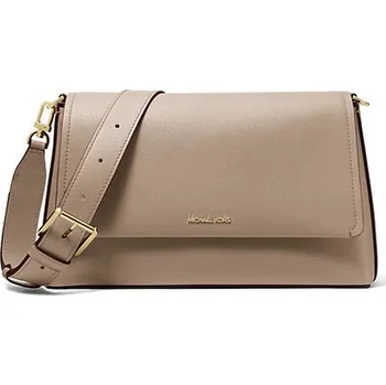 Kabelka Michael Kors Ness large kožená crossbody kabelka béžová + doprava zdarma