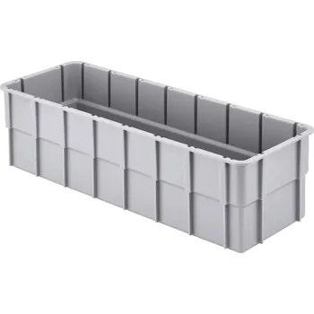 Úložný box Alutec 75230 vkládací krabice , stohovatelné, (d x š x v) 362 x 131 x 101 mm, šedá, 1 ks