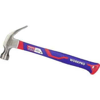 Kladivo WorkPro WP241011 kladivo s rozštěpem s ergonomickou rukojetí, tvrdé 450 g 1 ks