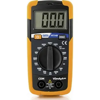 Multimetr HT Instruments HT14D digitální multimetr, CAT II 600 V, CAT III 300 V, Displej (counts): 2000