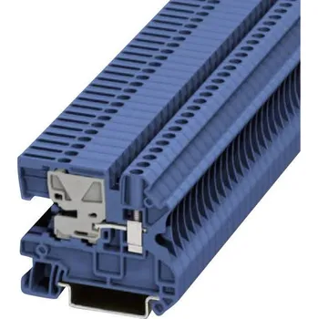 Svorkovnice Phoenix Contact UTN 4 (3245024), 55 mm, šroubovací, 6,2 mm, modrá