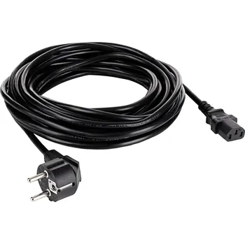 Prodlužovací kabel Akyga napájecí kabel [1x zástrčka s ochranným kontaktem - 1x IEC C13 zásuvka 10 A] 10 m černá