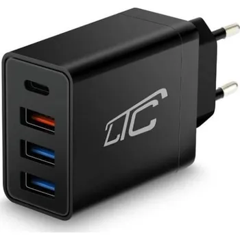 Napájecí adaptér, síťový adaptér 2x USB 2.4A 36W QC 3.0 PD 20W/QC 3.0,LTC