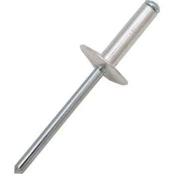 Nýt Nýt, délka nýtu: 17mm, Šedá, Prostý Slepý, průměr nýtu: 4mm