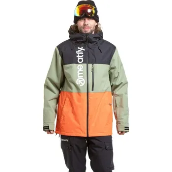 Pánská zimní bunda Meatfly Manifold Jacket 2024 Black/Orange XXL