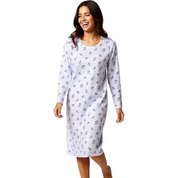 Dámská noční košile Dámská Noční Košile FOLTÝN DKHL 330 Velikost: 6XL, Materiál: Dlouhý rukáv