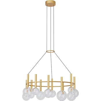 Redo Závěsné LED svítidlo BOLLA, 53W, ø 84 cm, CCT 2700-3000K Barva: Zlatá