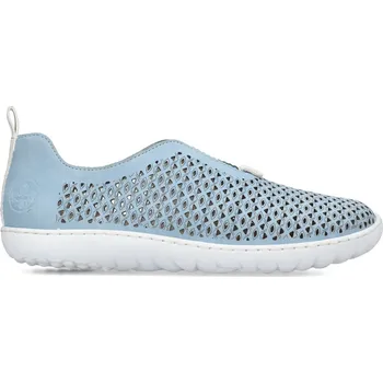 Dámské mokasíny Dámské děrované mokasíny RIEKER 52866-10 modré 940467-55 #Velikost: 42