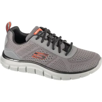 Pánská móda Šedé pánské běžecké tenisky Skechers Track - Leshur 232758-CCOR Velikost: 42