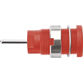 Krokosvorka Schützinger DI SEB 6448 Ni / RT bezpečnostní vestavná zásuvka 4 mm červená 1 ks