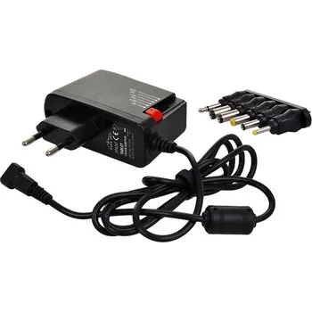 Solight univerzální síťový adaptér 600mA, stabilizovaný, výměnné konektory - DA24