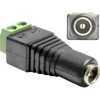 Audio kabel Delock 65421 DC (proud) adaptér [1x DC zásuvka 5,5 mm - 1x 2vodičové vedení] černá 0.00 m