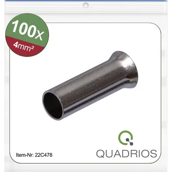 Quadrios 22C478 dutinka 4 mm² bez izolace 100 ks