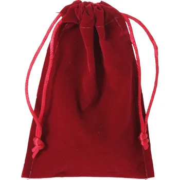 Příslušenství k deskovým hrám Bartl Pytlík na kostky - semišový - tmavě červený (Bartl)