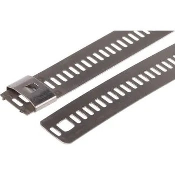 Organizace kabelů Kabelová vázací páska Váha 610mm 12 mm barva kovová Nerezová ocel 316 RS PRO