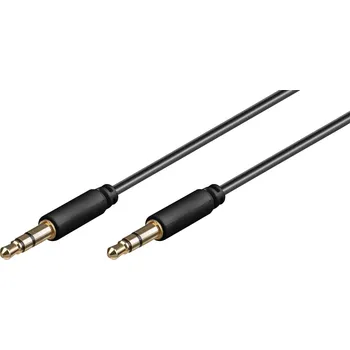 Audio kabel Goobay 69107 AV audio kabel [1x jack zástrčka 3,5 mm - 1x jack zástrčka 3,5 mm] 2.00 m černá