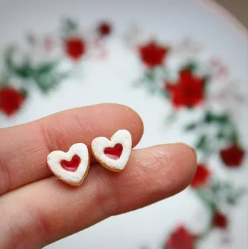 Náušnice Prosperk Náušnice pecky linecká srdíčka mini