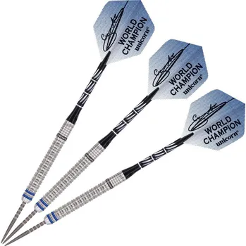 Šipky steel Unicorn Phase 3 Gary Anderson 23g World Champion Natural, 90% wolfram