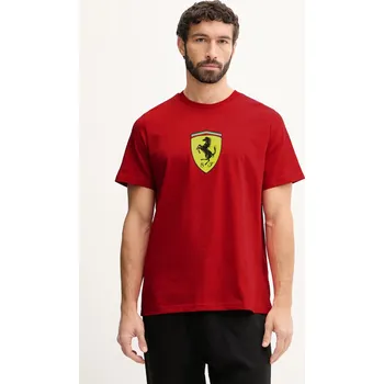 Pánské tričko Bavlněné tričko Puma Ferrari 635310 červená 33X, vel. L