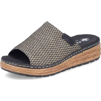 Dámské pantofle Dámské nazouváky RIEKER 62768-90 černá S6 39