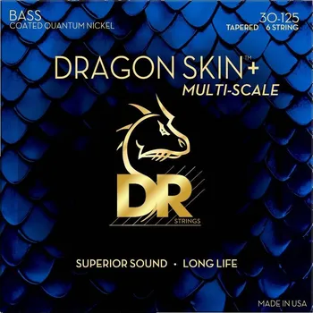 Struna pro kytaru a smyčcový nástroj DR Strings Dragon Skin+ Multi-Scale DBQM6-30