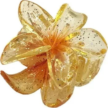 Sponka do vlasů Flower Žlutá